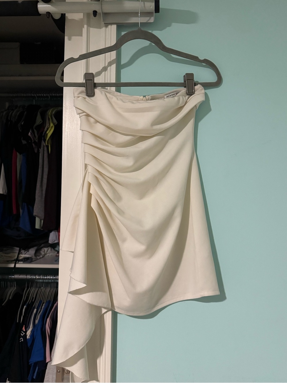 Short Dress With Asymmetrical Detail